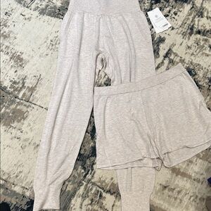 Athleta daydream sweater sleep jogger and short